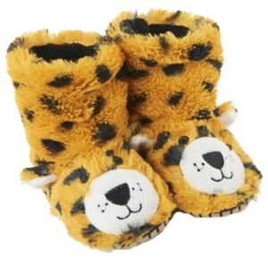 Little Blue House Leopard Print Fuzzy Slippers size 11/13